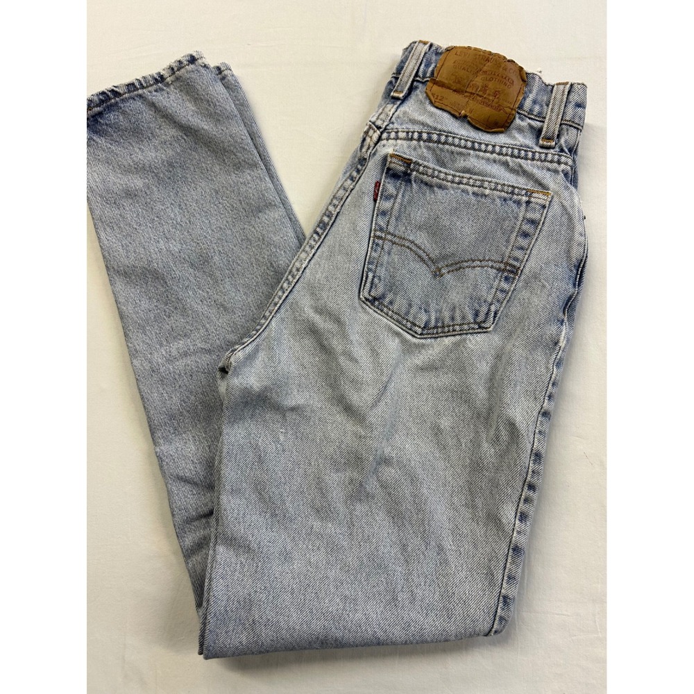 Vintage 90s Levi's 512 Slim Tapered Jeans Womens 7 Med USA 100% Cotton